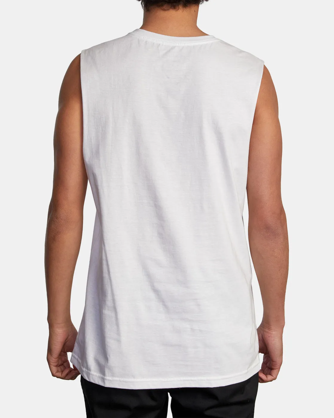 Cosmic Muscle Tank Top - White