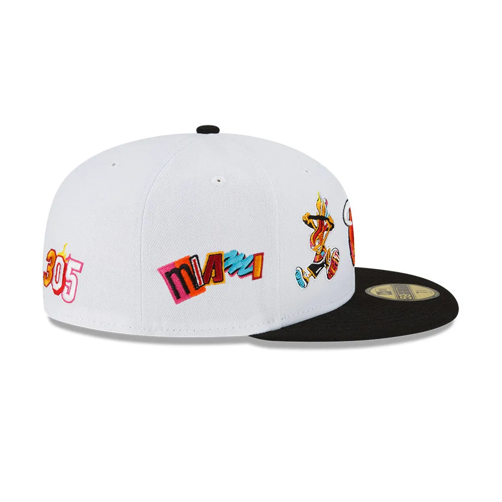 Court Culture Miami Mashup Vol. 2 Patch White Fitted Hat