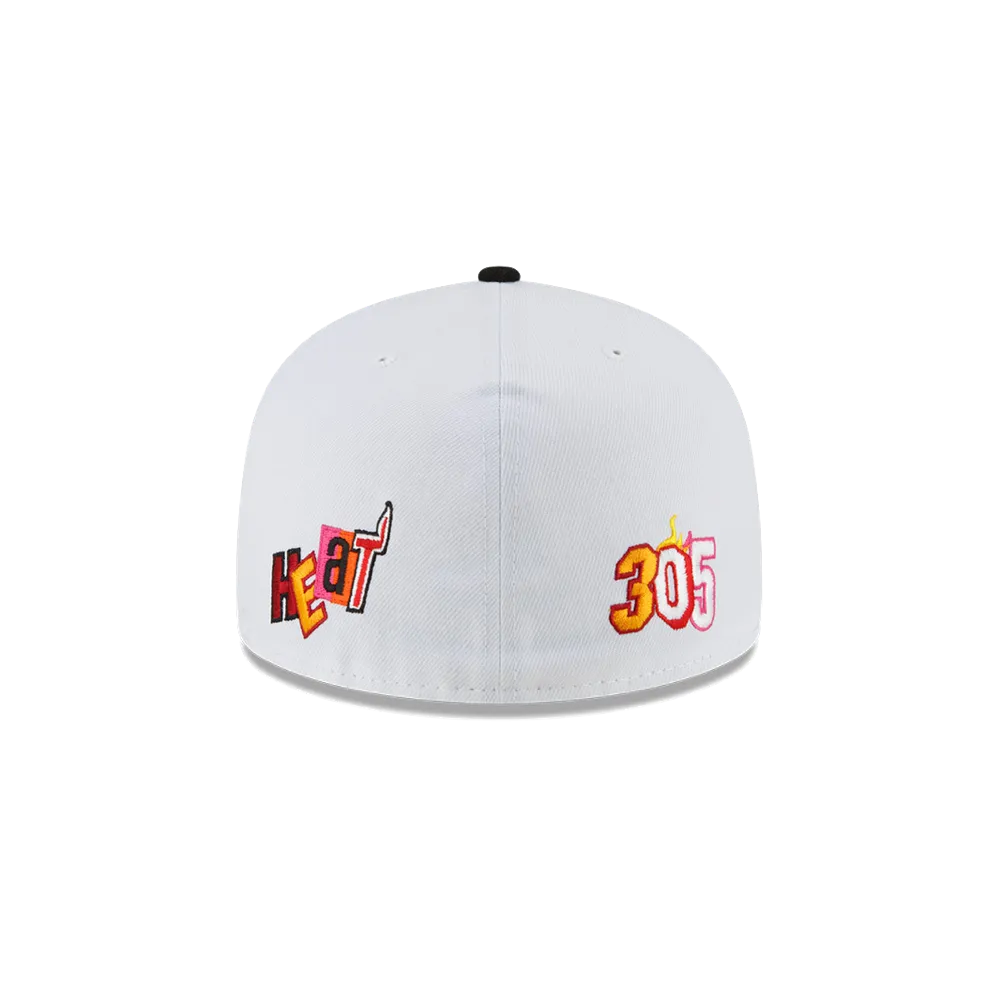 Court Culture Miami Mashup Vol. 2 Patch White Fitted Hat