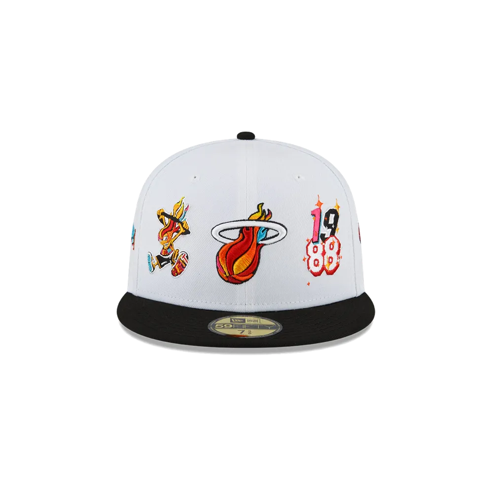 Court Culture Miami Mashup Vol. 2 Patch White Fitted Hat