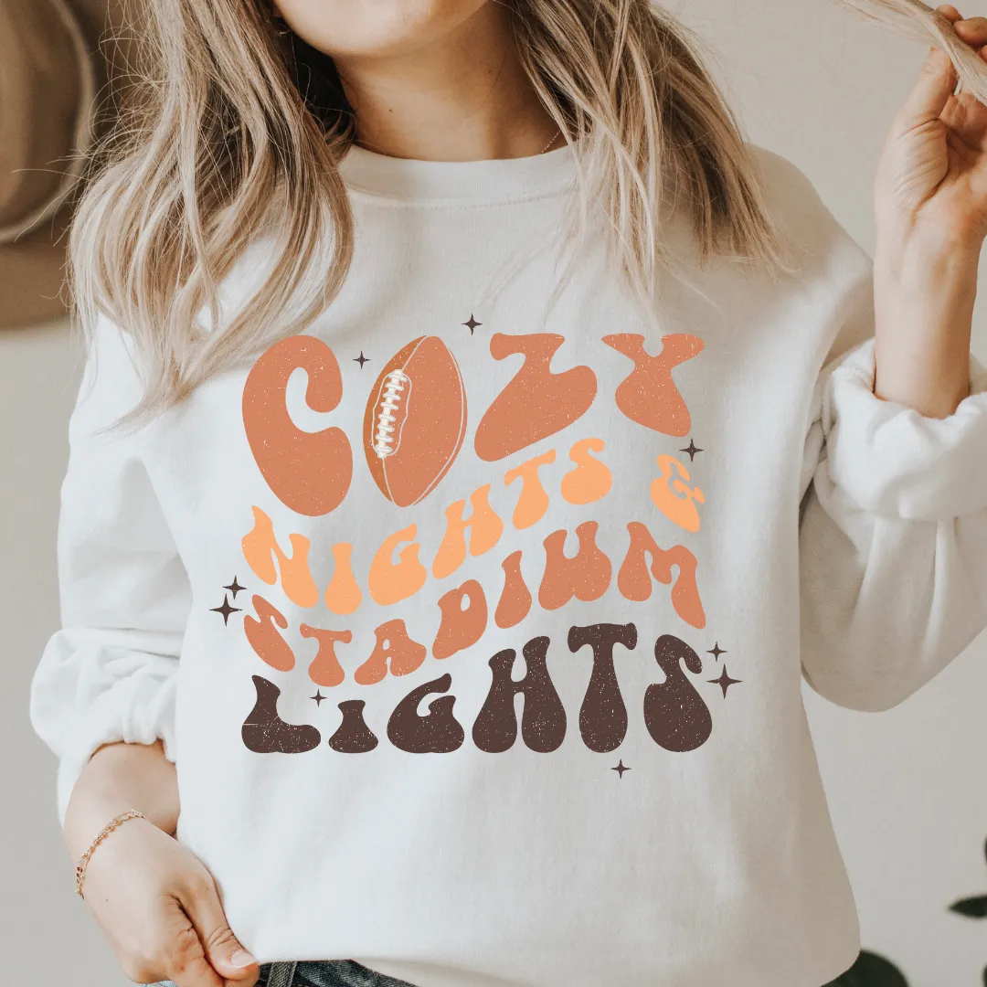 COZY NIGHTS & STADIUM LIGHTS SWEATSHIRT