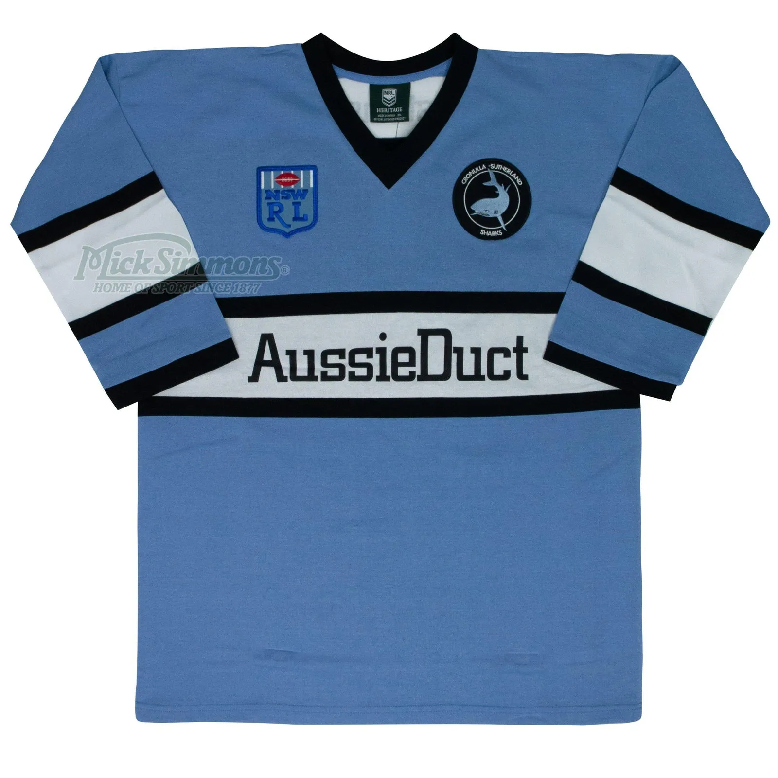 Cronulla Sharks 1988 NRL Vintage Retro Heritage Rugby League Jersey Guernsey