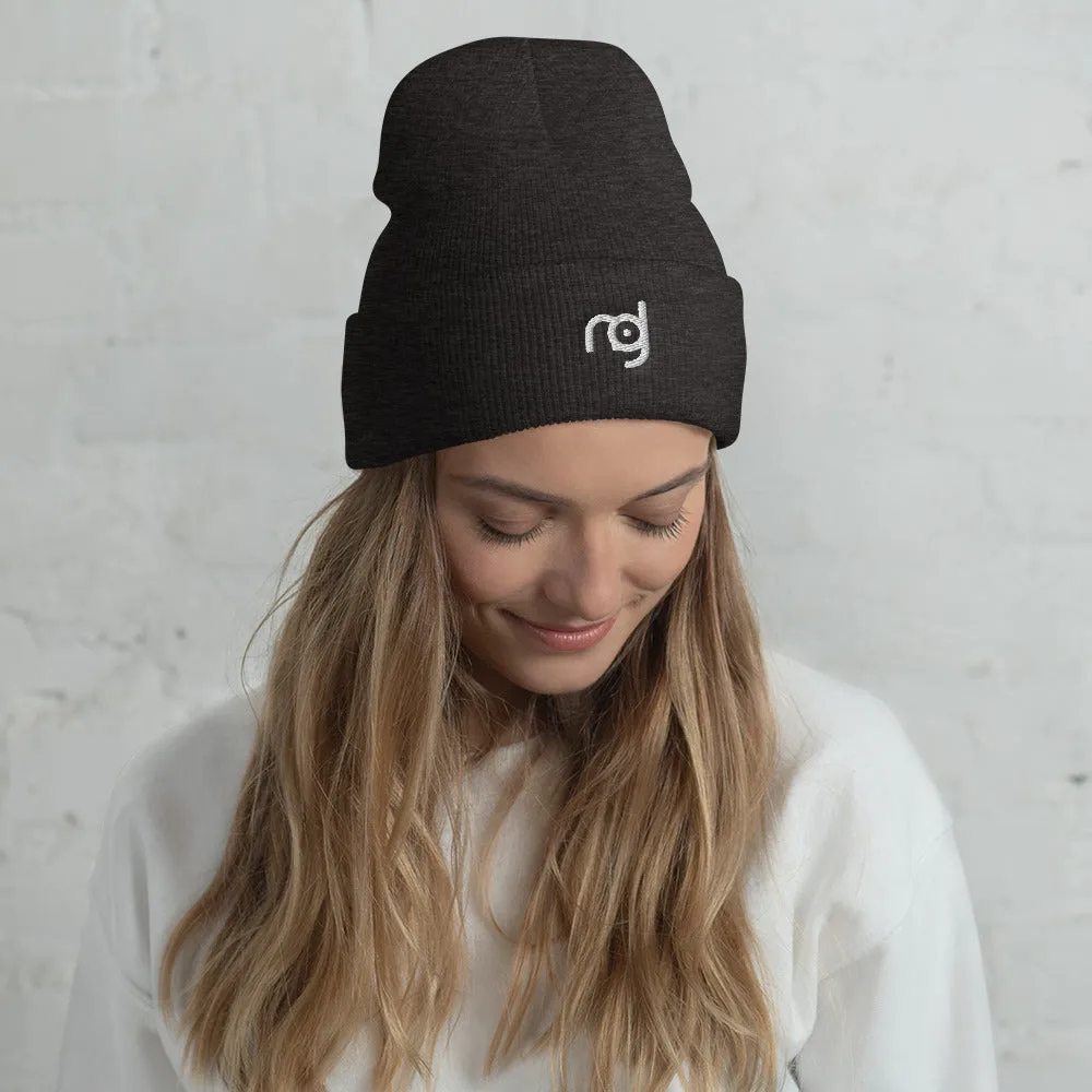 Cuffed Beanie - Logo pattern