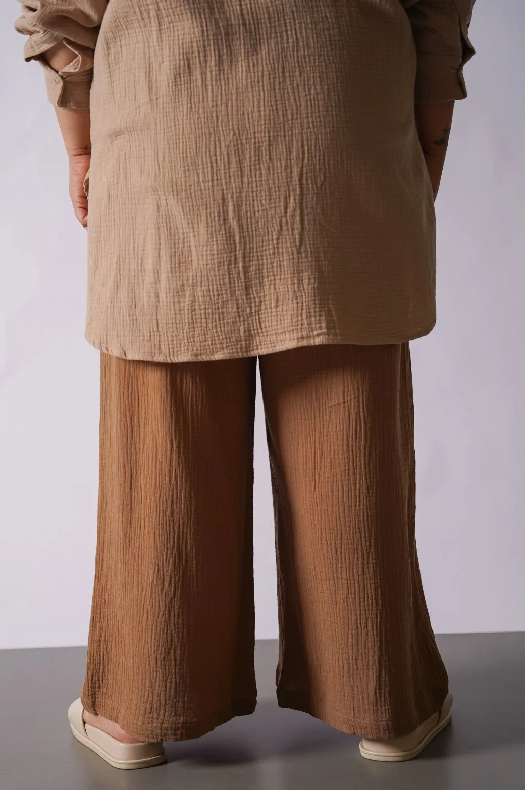 CURVE MUSLIN PANTS