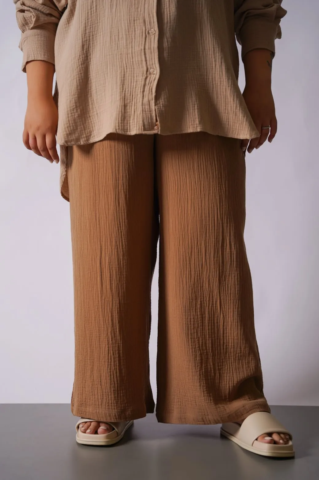 CURVE MUSLIN PANTS