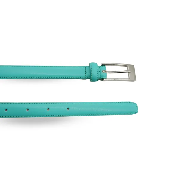 DEANEEN - Women's Mint Green Genuine Leather Belt