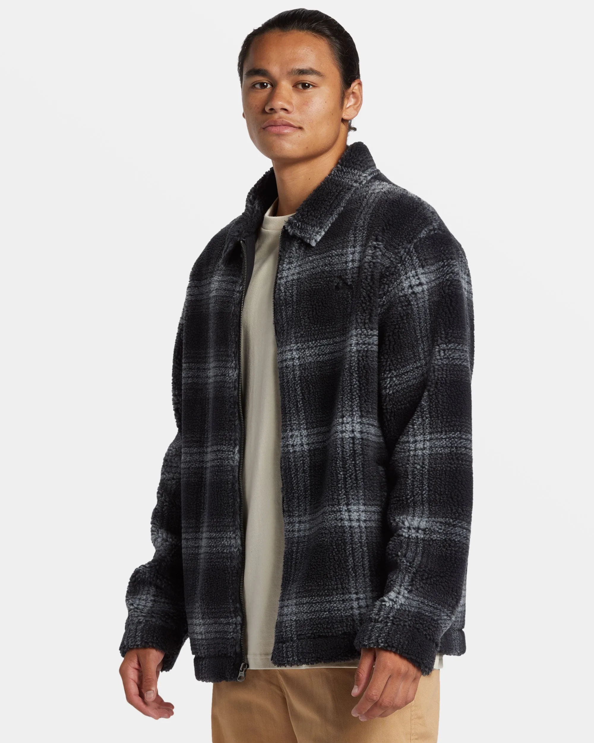 Deck Zip-Up Jacket - Deck Fleece-Black