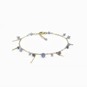 Delicate Sapphire and Tanzanite Bracelet