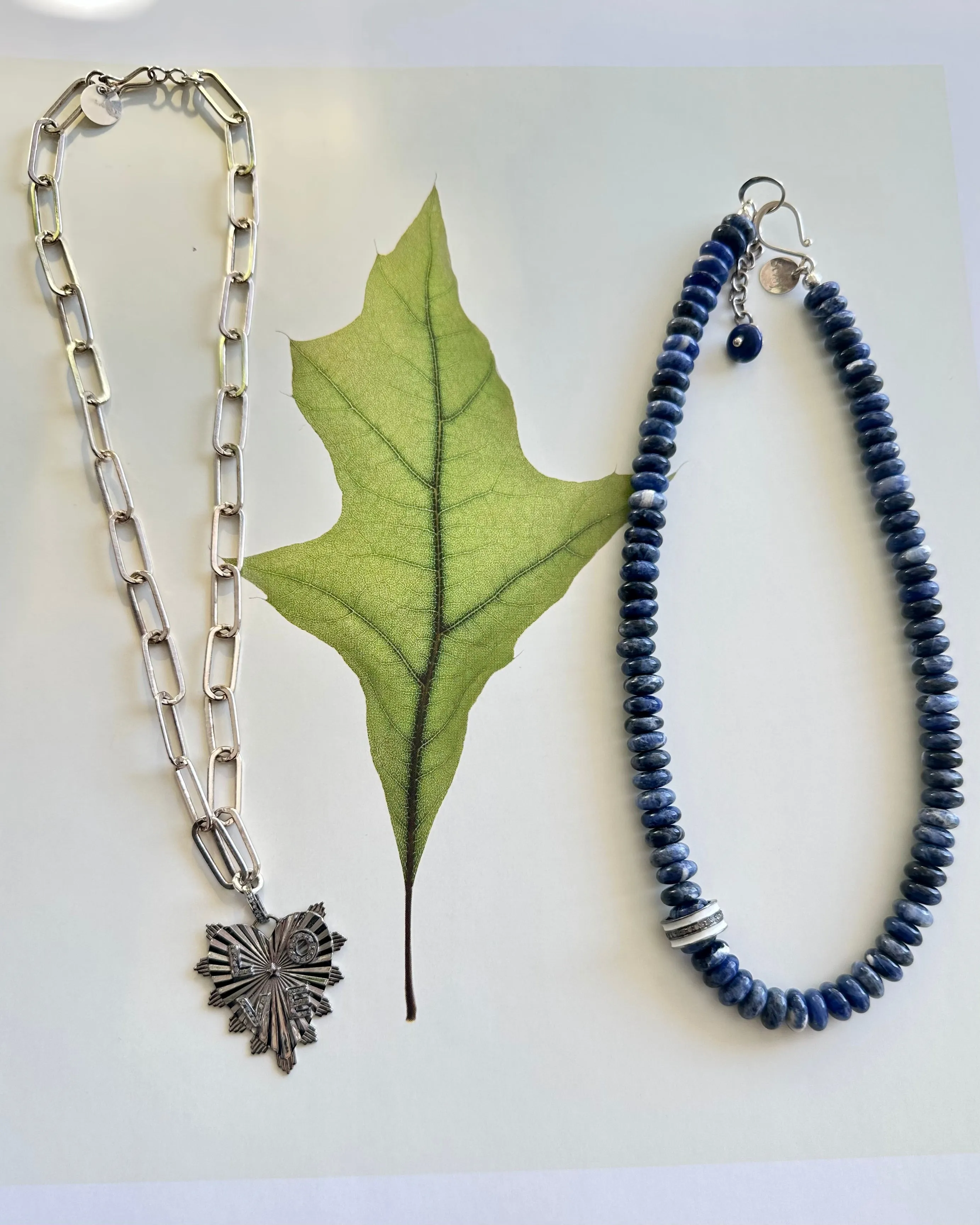 Denim Sodalite Candy Necklace