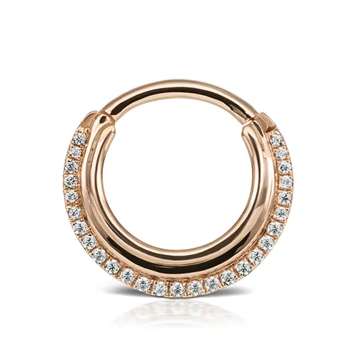 Diamond Dhara Clicker by Maria Tash in Rose Gold