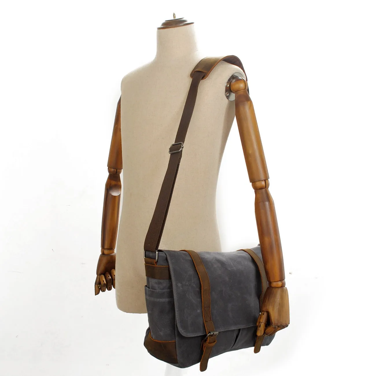 Dion Canvas Messenger Bag | Laptop Bag | Satchel Bag