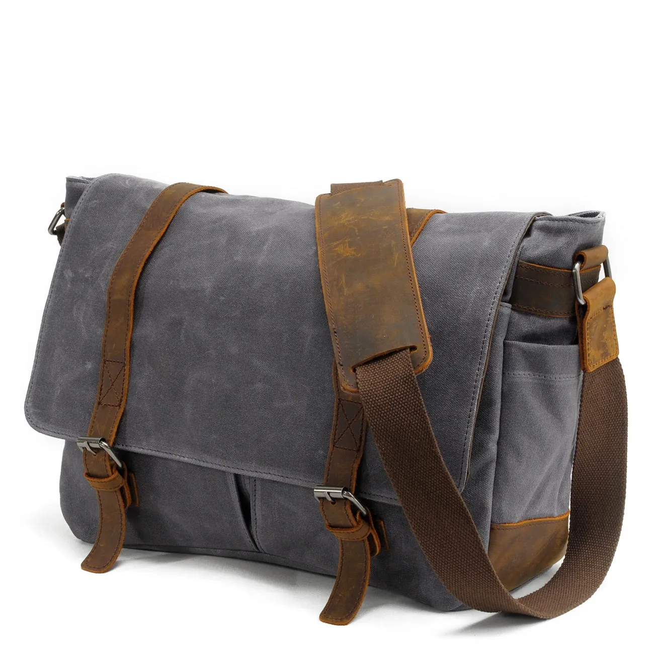 Dion Canvas Messenger Bag | Laptop Bag | Satchel Bag