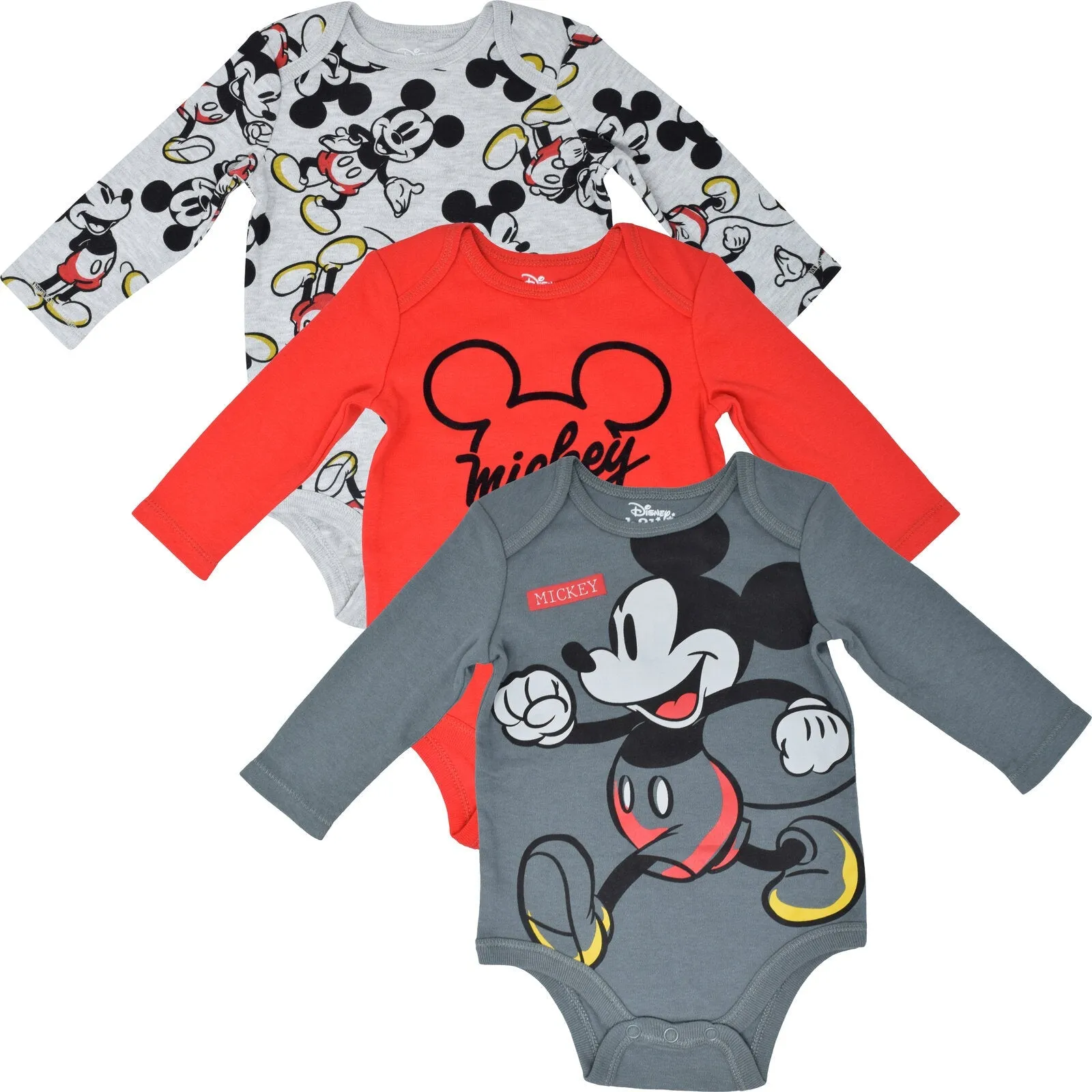 Disney Mickey Mouse 3 Pack Bodysuits