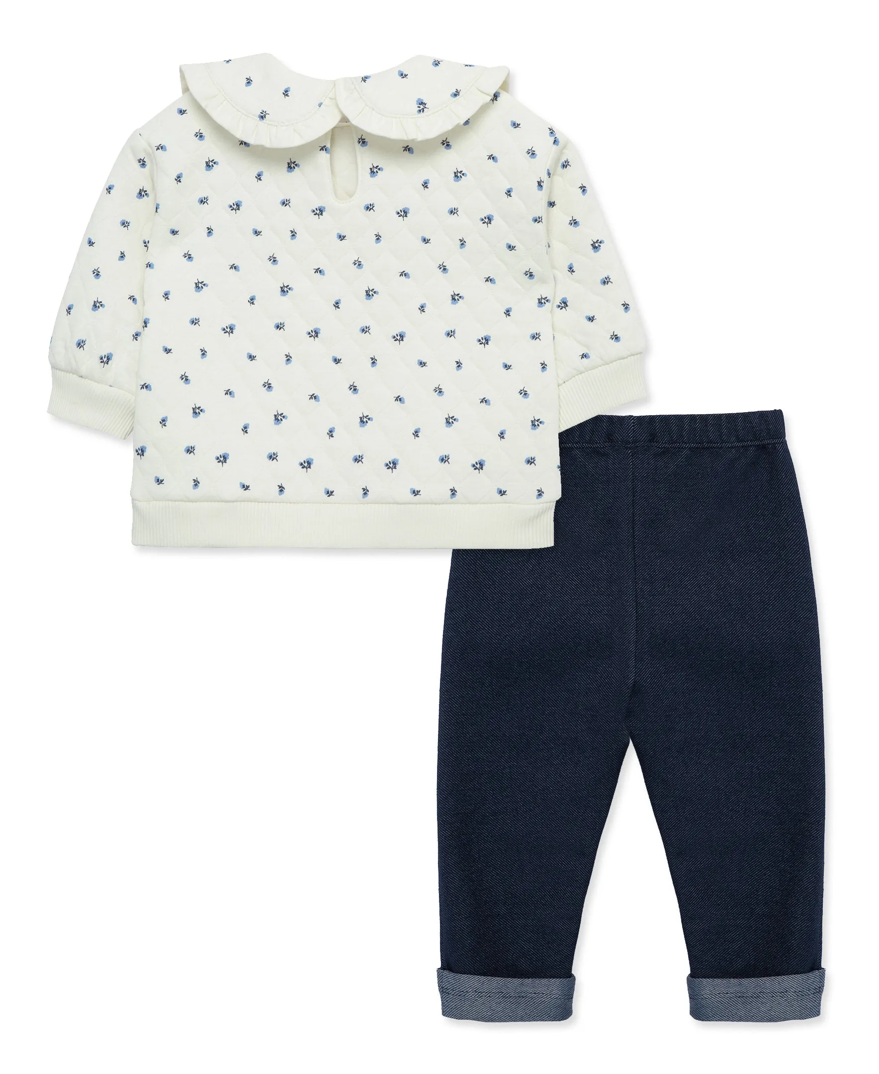 Ditsy Floral Sweatshirt Set (2T-4T)