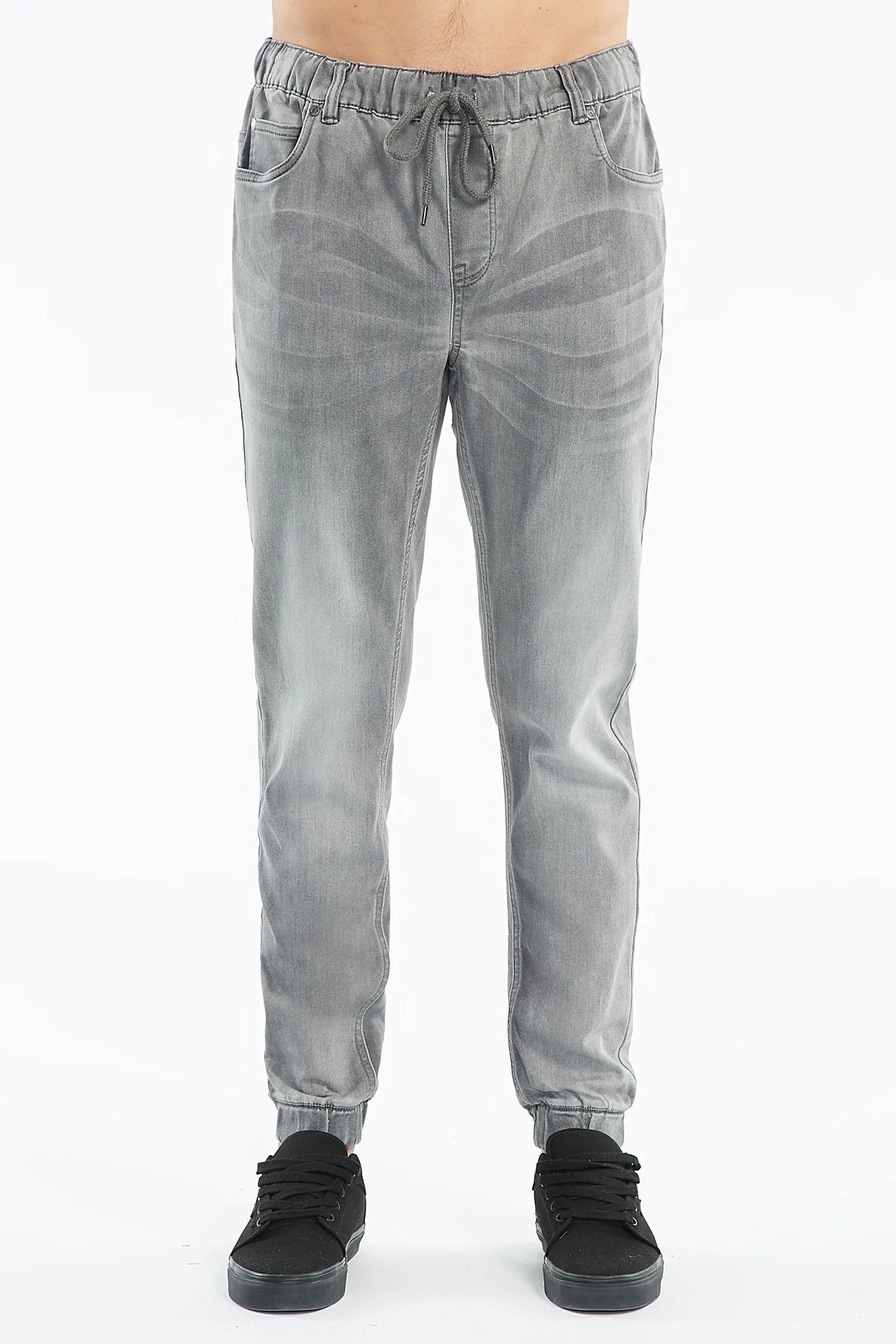 DNM Works Heather Grey Denim Jagger Jogger