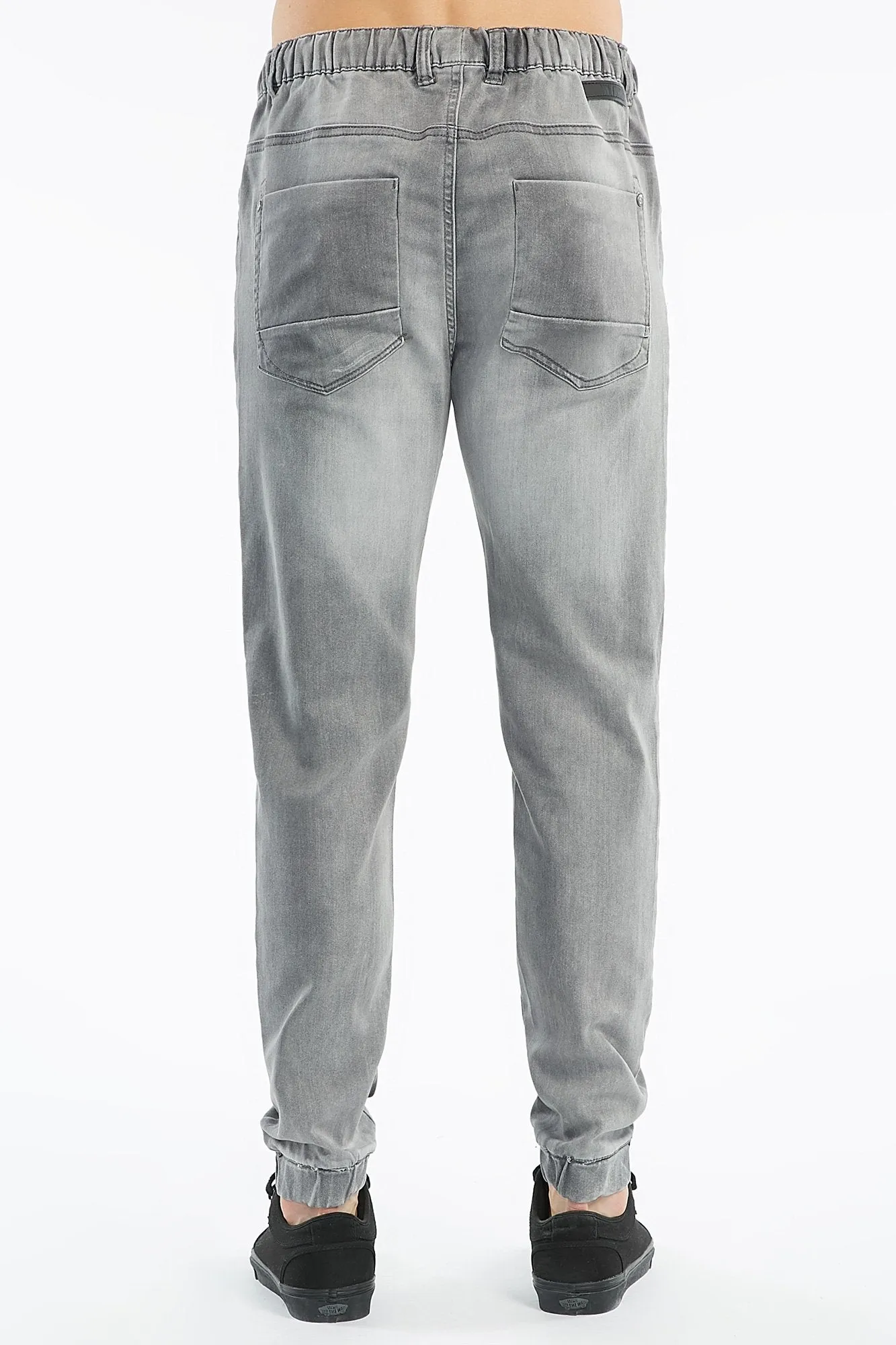 DNM Works Heather Grey Denim Jagger Jogger