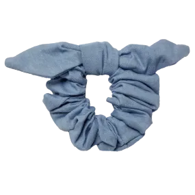 Dolly Bow Scrunchie in Chambray