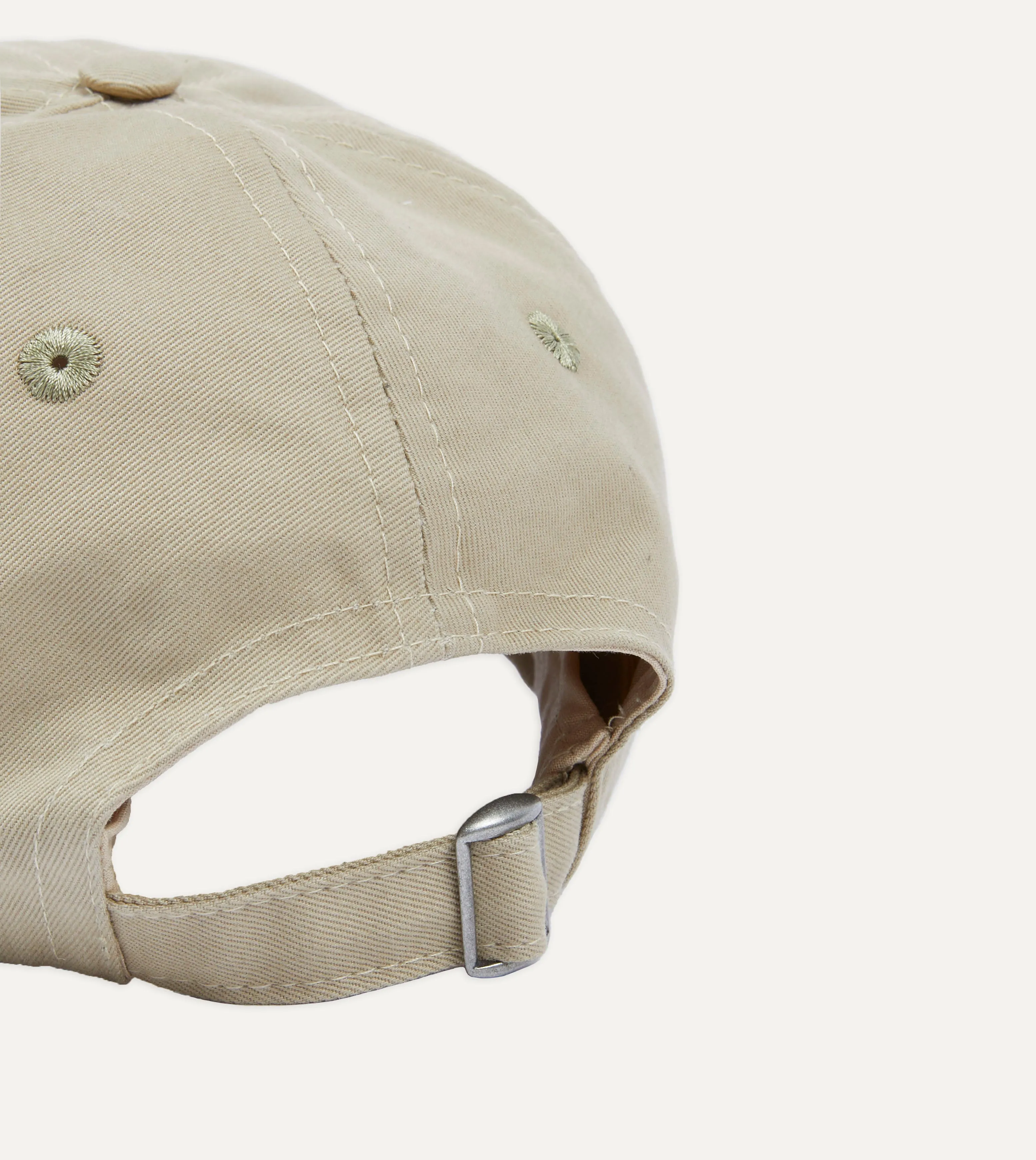 Ecru Galleria Emblem Cotton Twill Baseball Cap