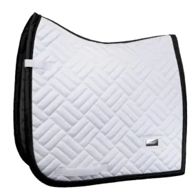 Equestrian Stockholm Dressage Saddle Pad Modern White Black Edition