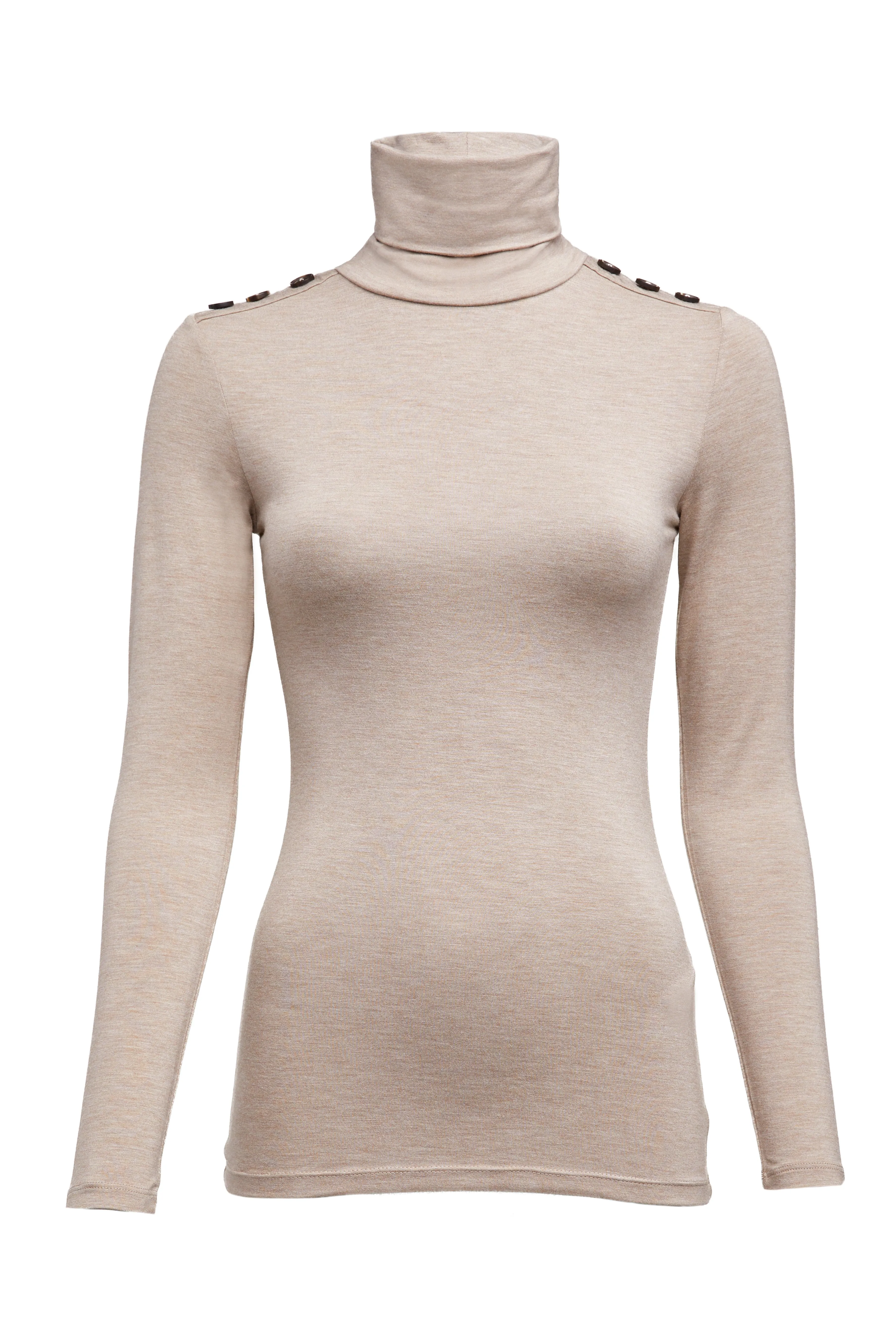 Essential Roll Neck (Oatmeal)