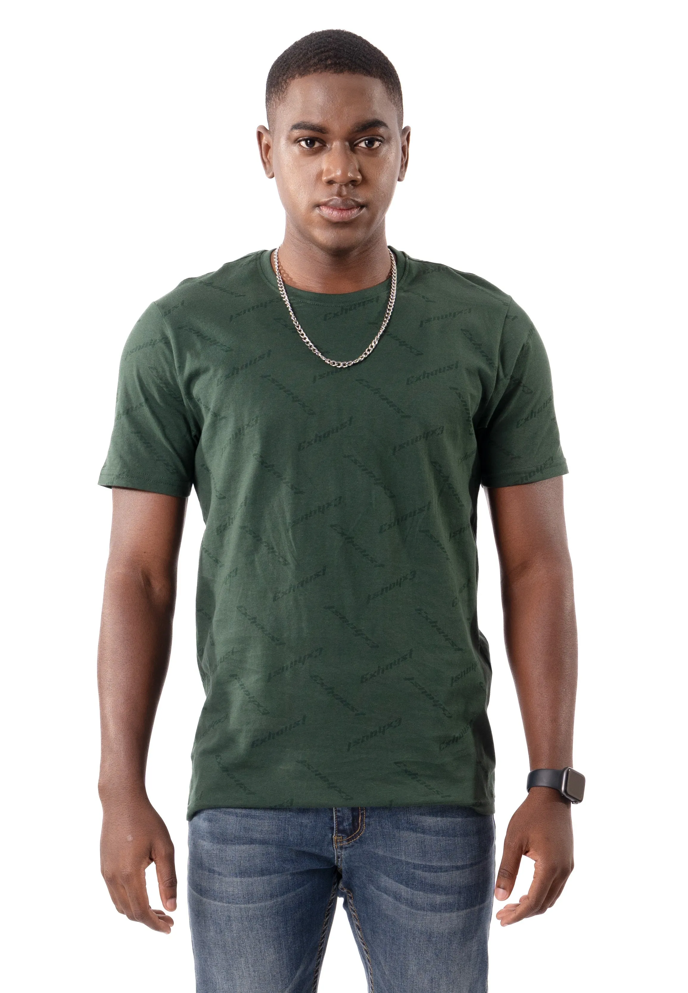 EXHAUST ROUND NECK T SHIRT [FREE CUT] 1613