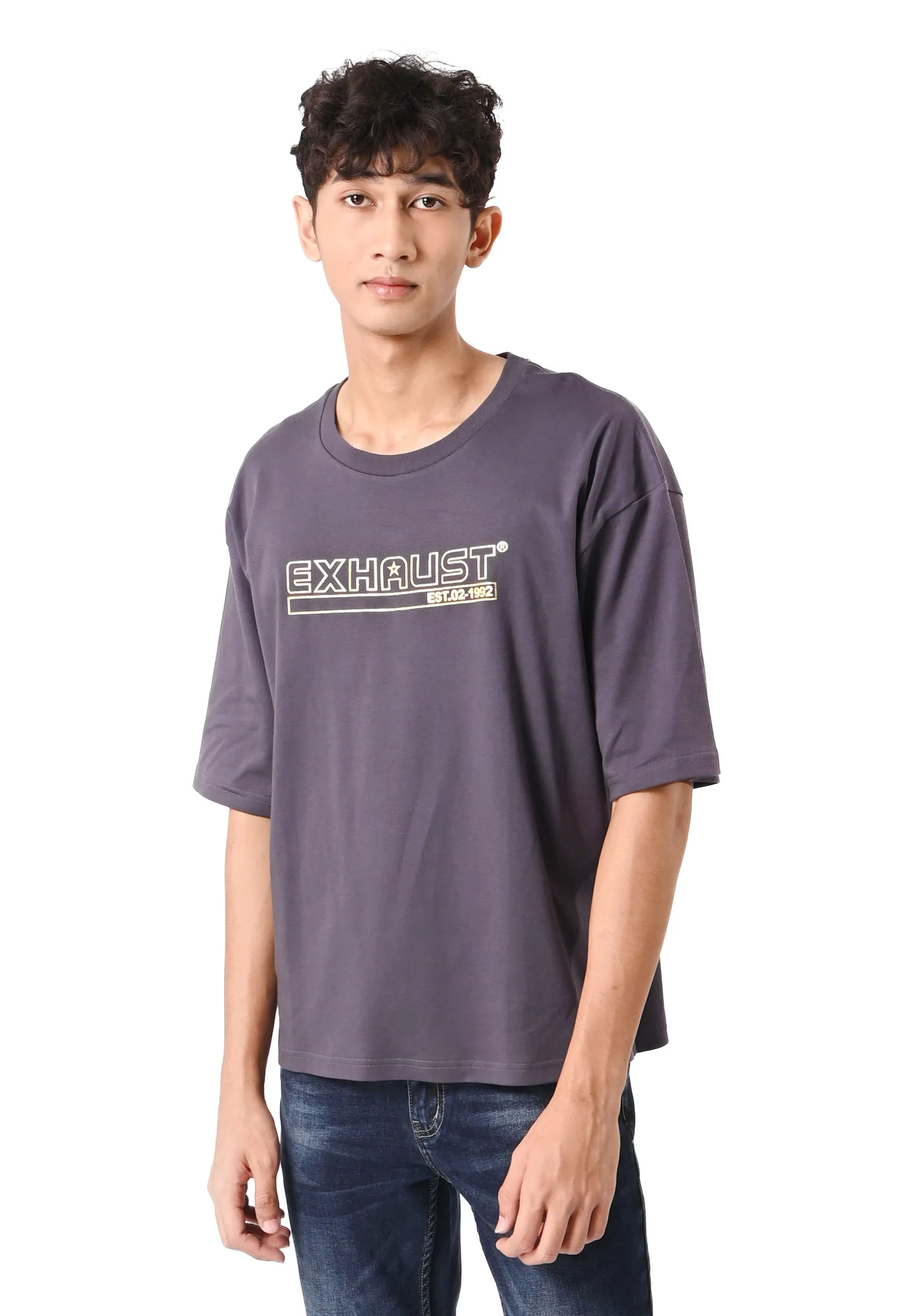 EXHAUST ROUND NECK T SHIRT [OVERSIZE] 1310