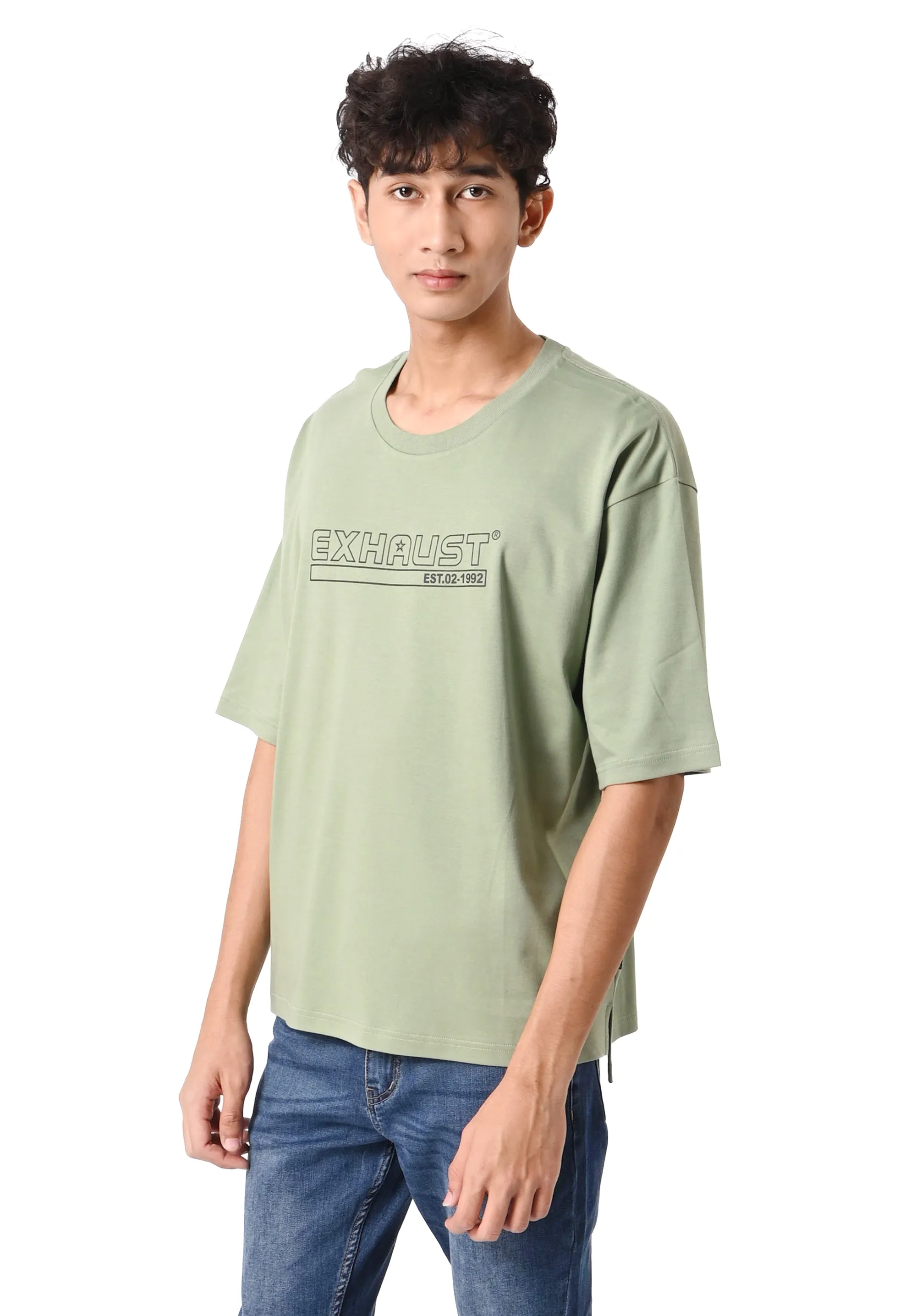 EXHAUST ROUND NECK T SHIRT [OVERSIZE] 1310