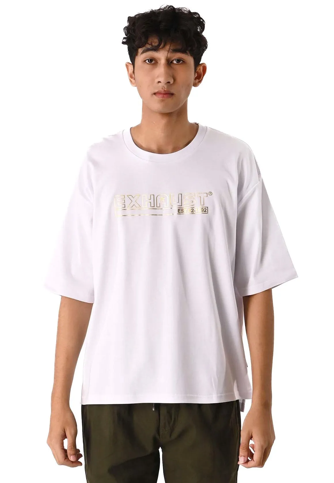 EXHAUST ROUND NECK T SHIRT [OVERSIZE] 1310