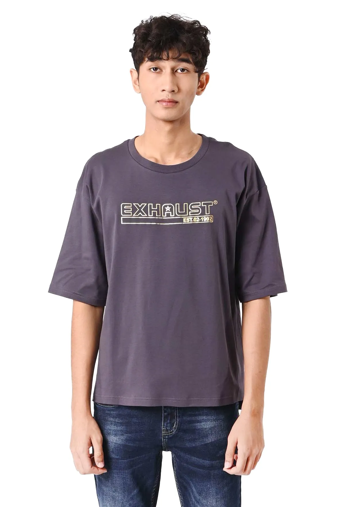 EXHAUST ROUND NECK T SHIRT [OVERSIZE] 1310