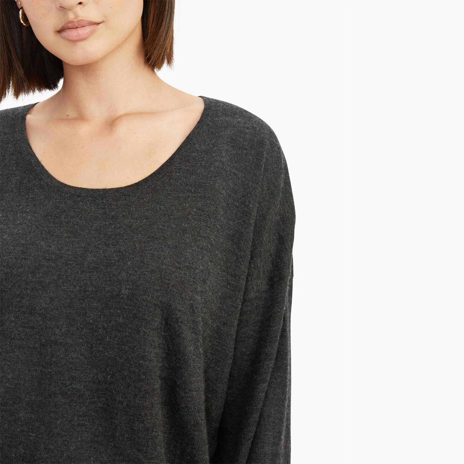 Fancy Cashmere Scoop Top