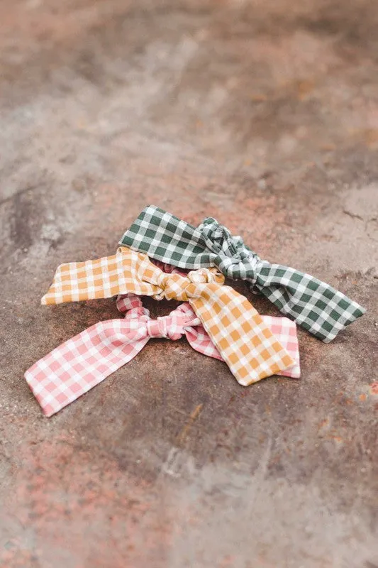 Fashion Gingham Scrunchie