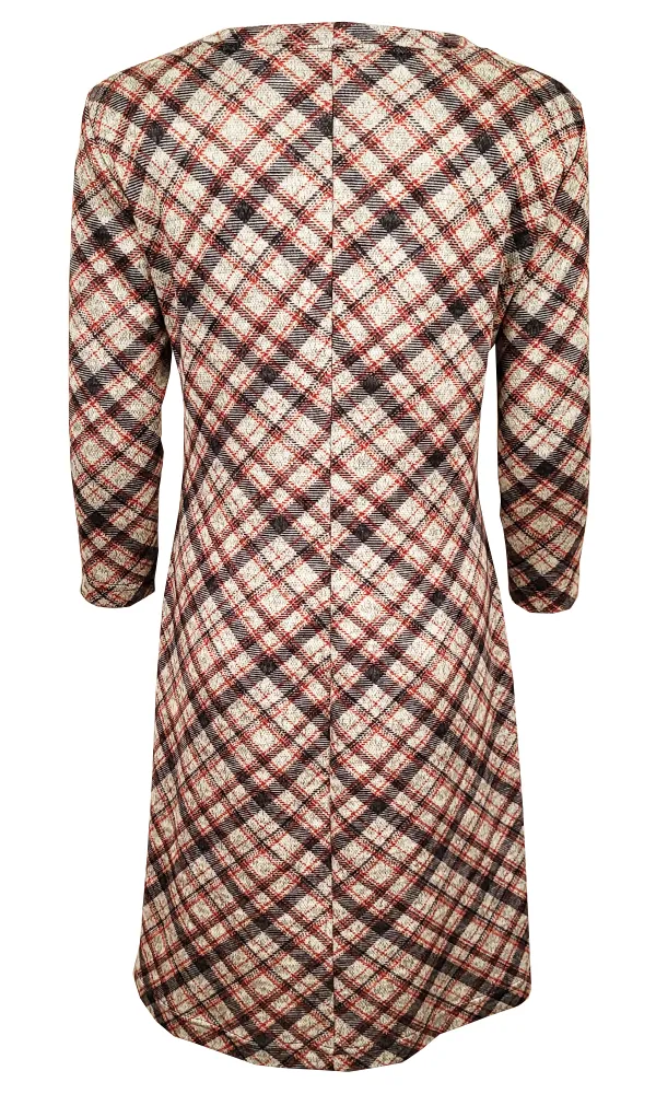 FIONA Floral Plaid Shift (3cols)