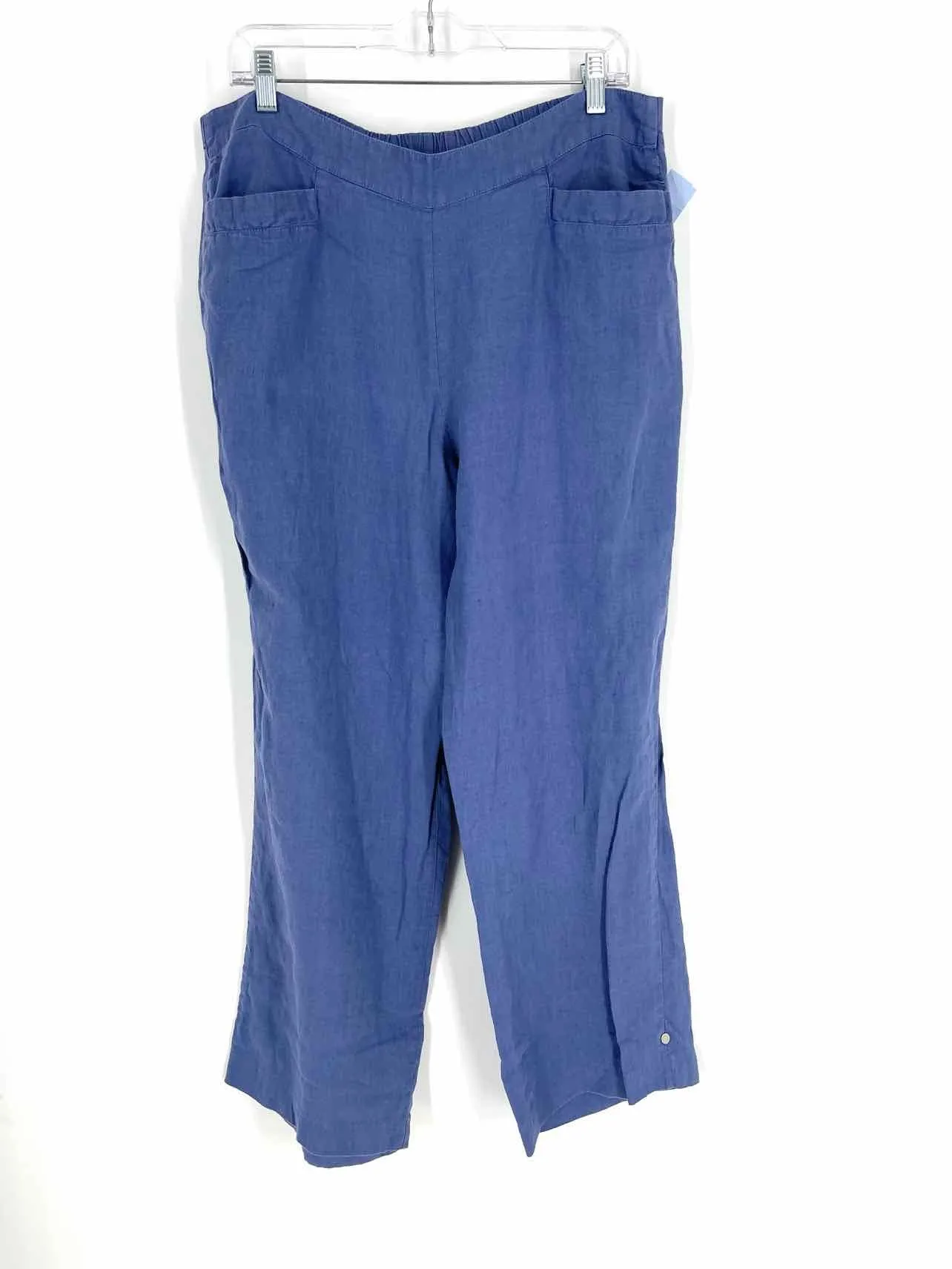 Flax Size M Blue Linen Pants Pants