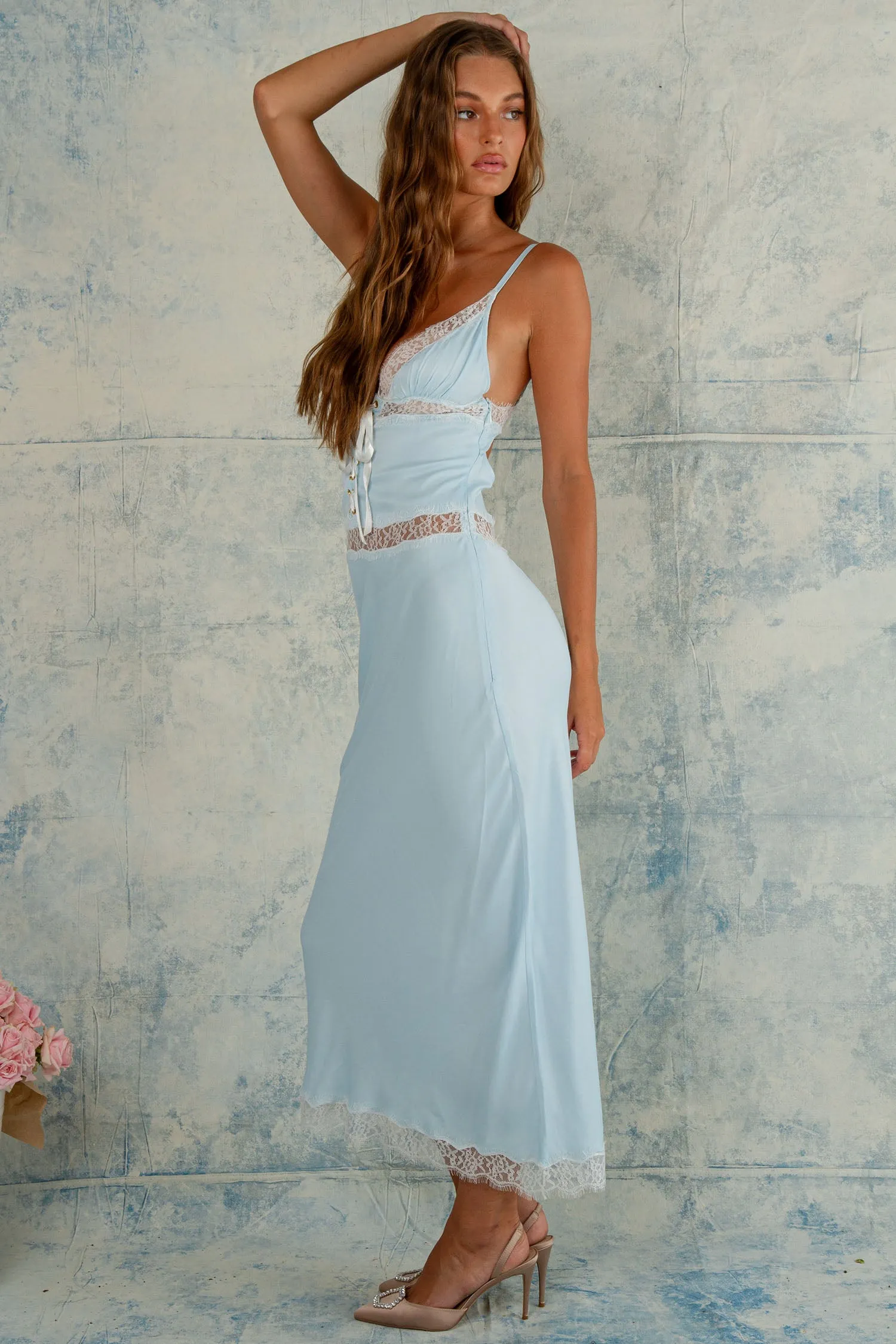 Florence Maxi Dress - Sky Blue