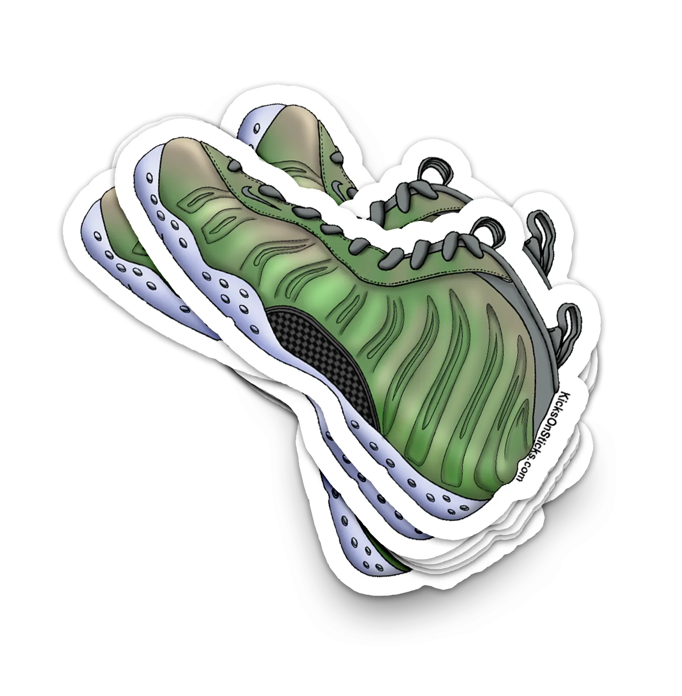 Foamposite "Iridescent" Sneaker Sticker