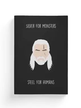 Geralt of Rivia Minimalistic Composition Notebook