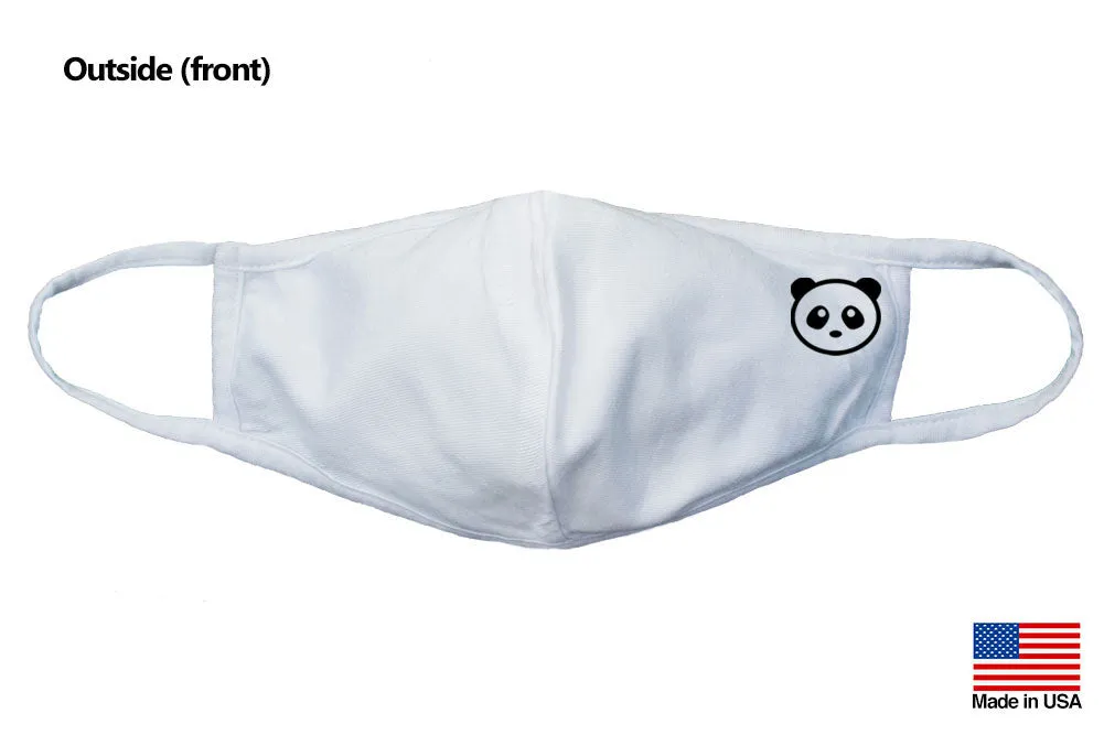 Giant Panda Reusable Washable Cotton Face Masks - Made in USA