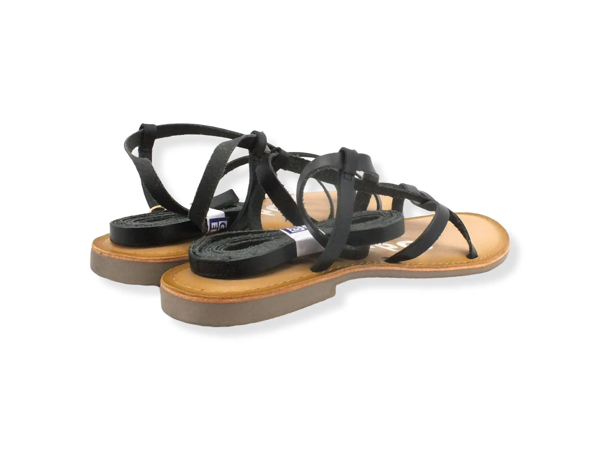 GIOSEPPO Claverack Sandalo Gladiator Infradito Black 58494