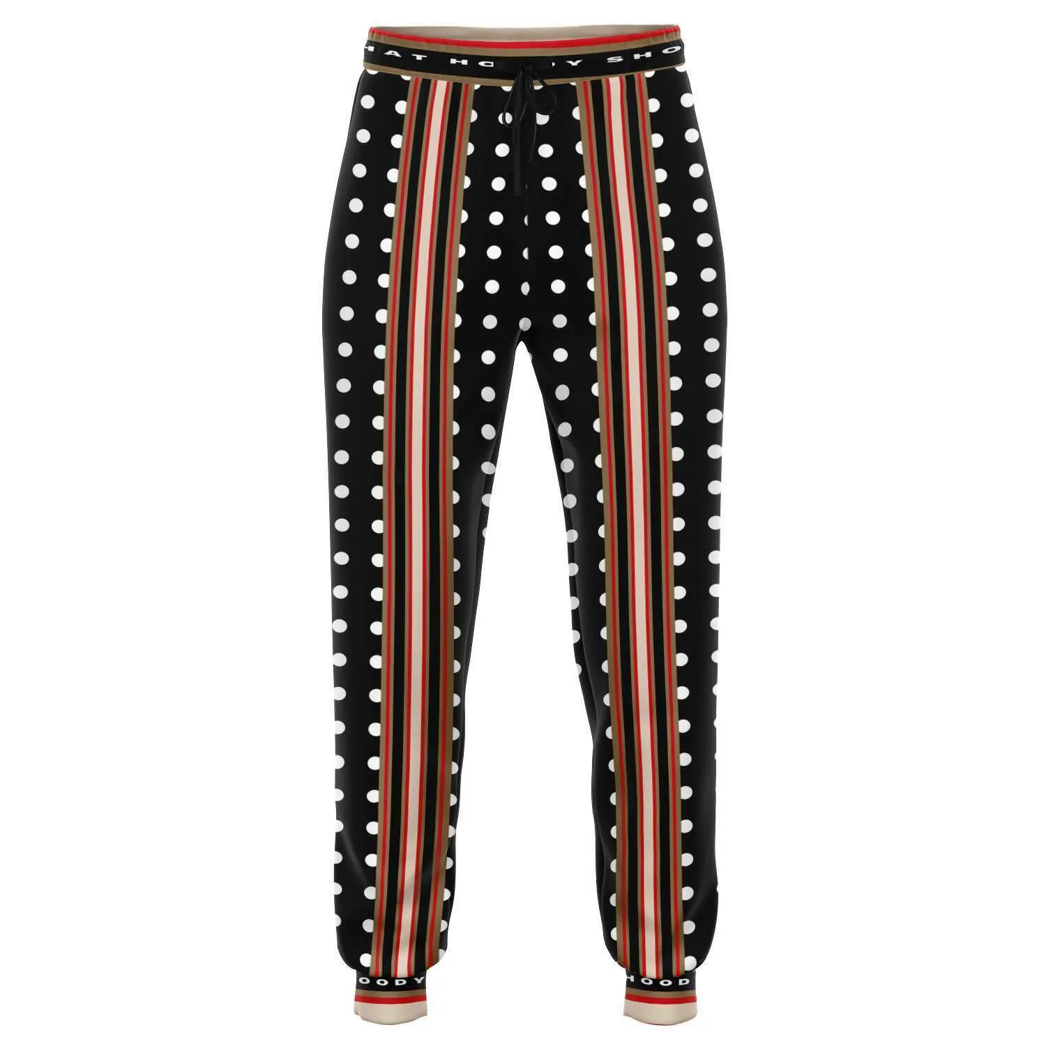 Gold Line Polka Unisex Eco-Poly Joggers