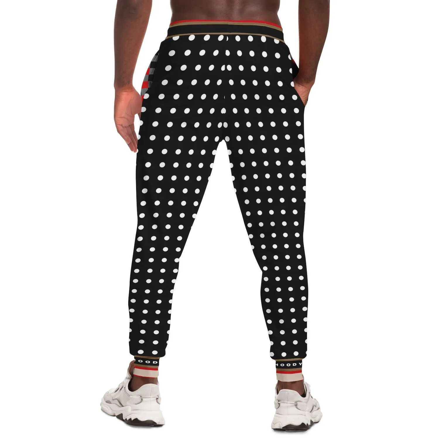 Gold Line Polka Unisex Eco-Poly Joggers