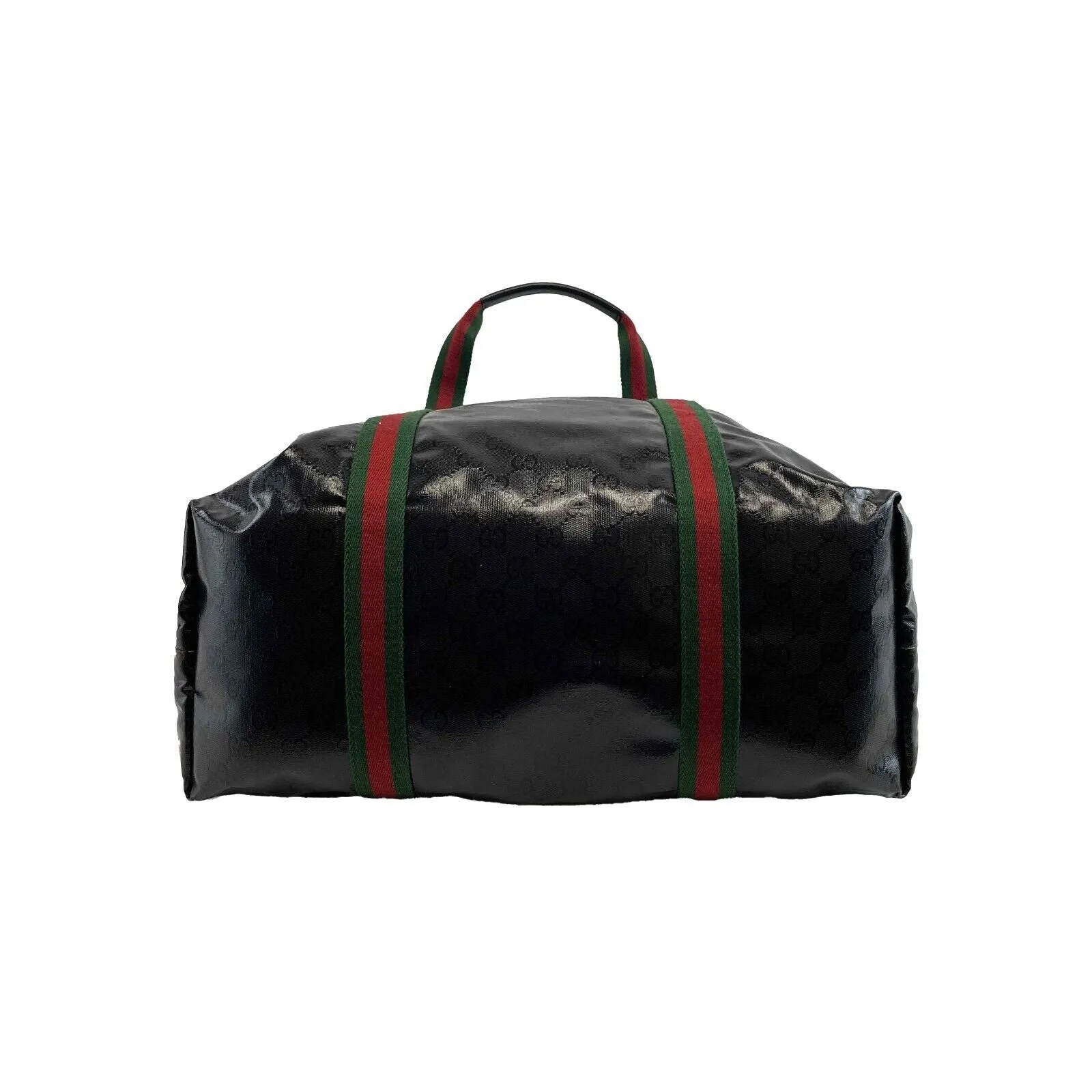 GUCCI - GG Crystal Medium Tote - Green/Red Web Grosgrain FULL KIT