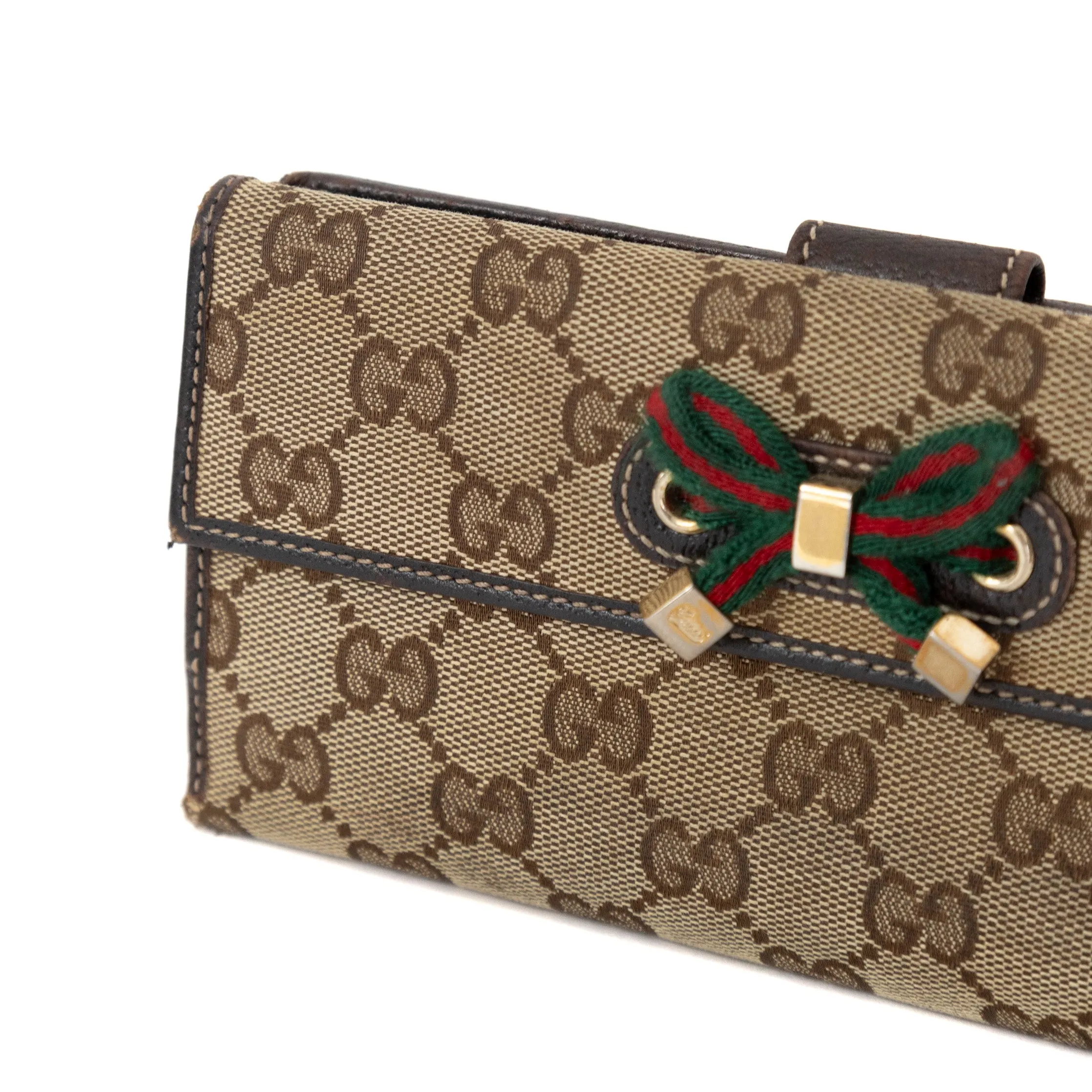 Gucci Monogram Bow Tie Wallet