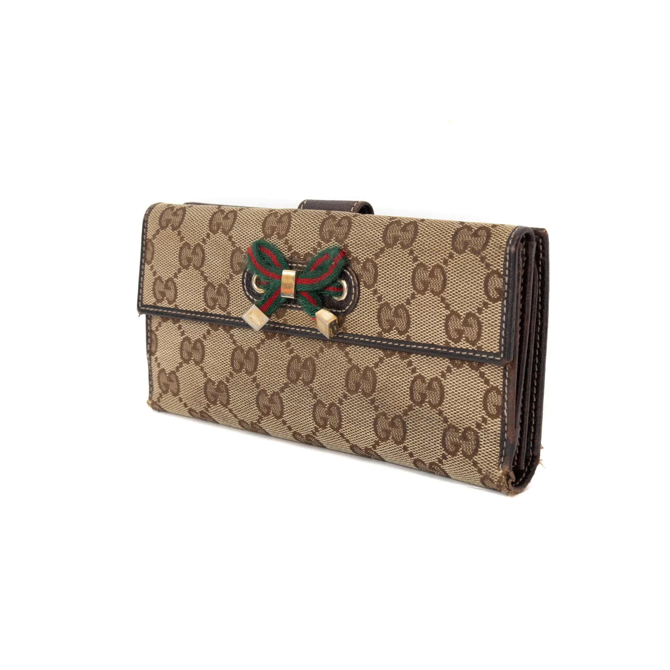 Gucci Monogram Bow Tie Wallet