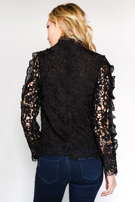 Guipure Lace Blouse