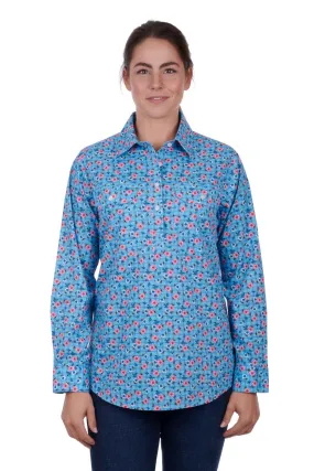 Hard Slog Womens Becki H/Placket LS Shirt