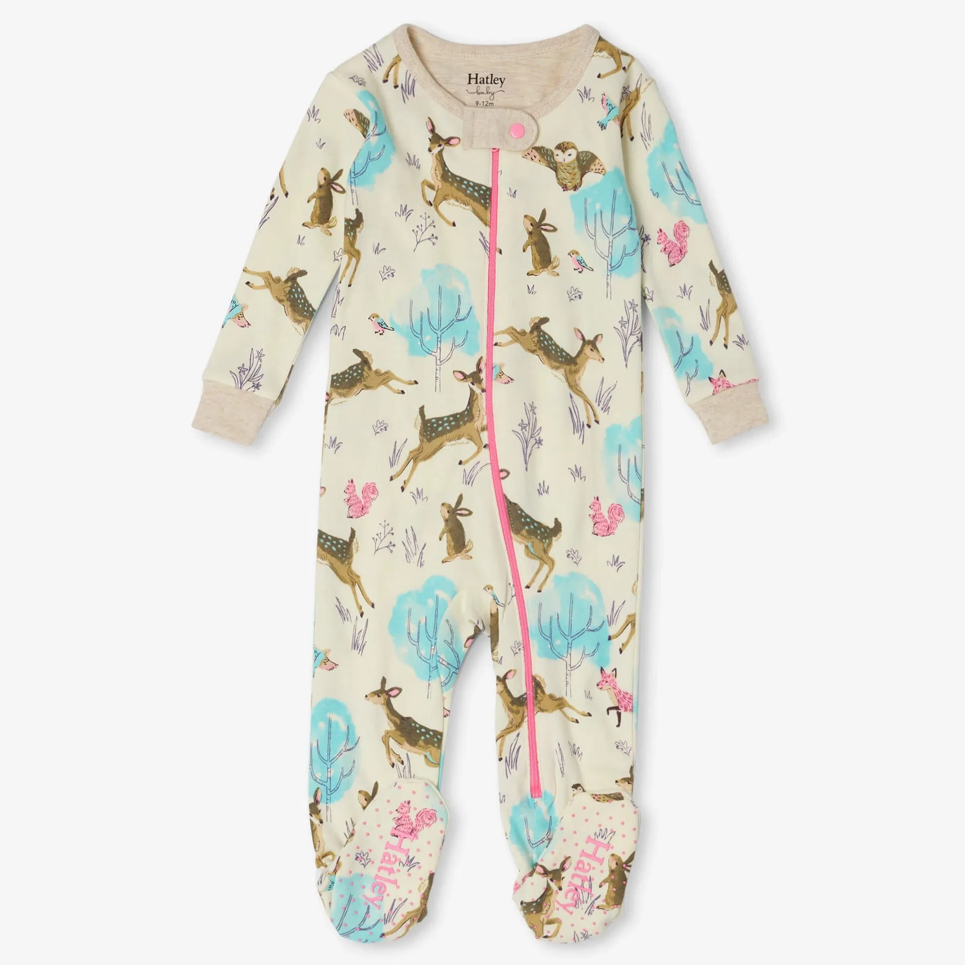 Hatley Serene Forest Organic Cotton Footed Coverall