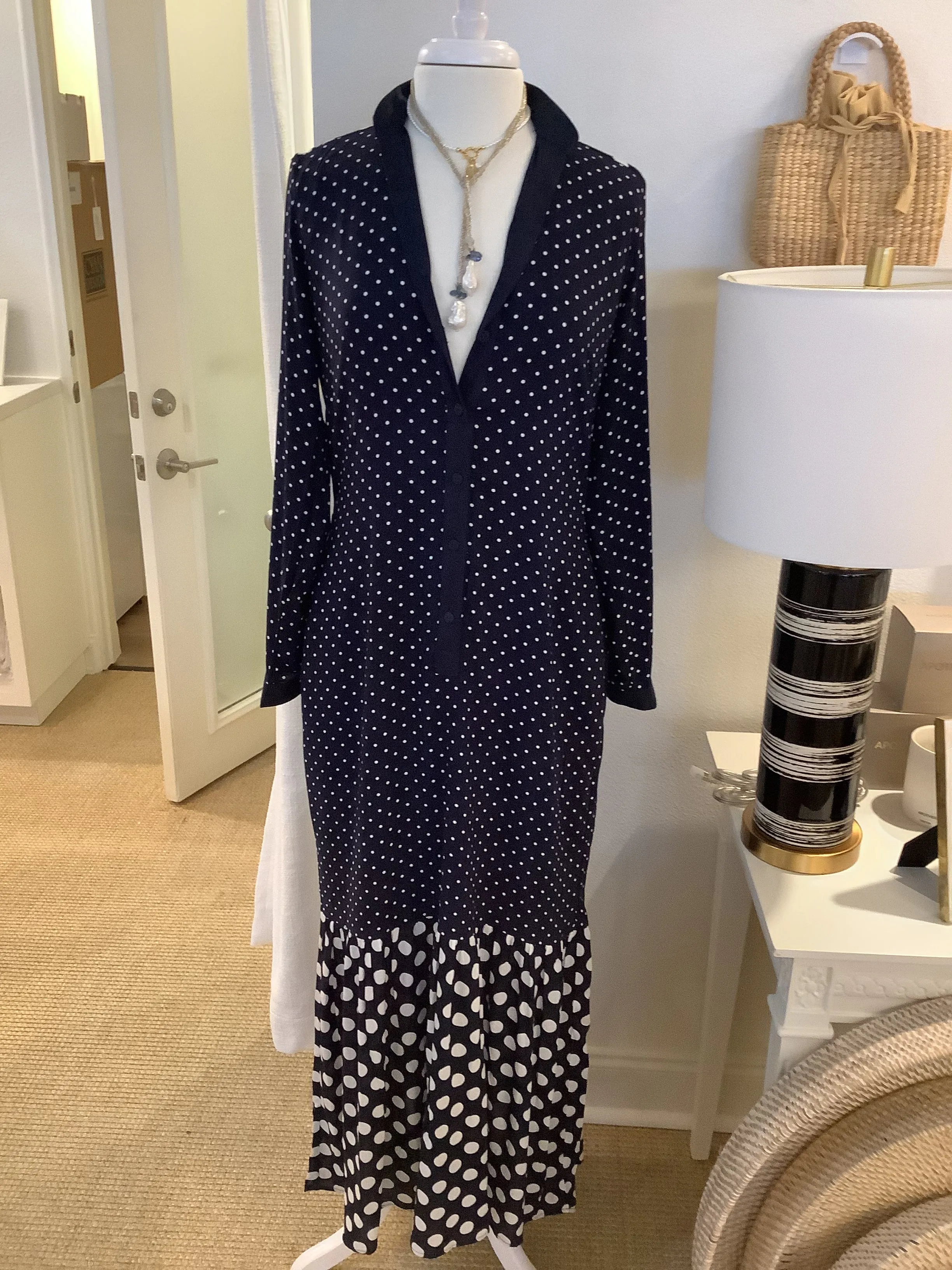 Hayworth Polka Dot Maxi