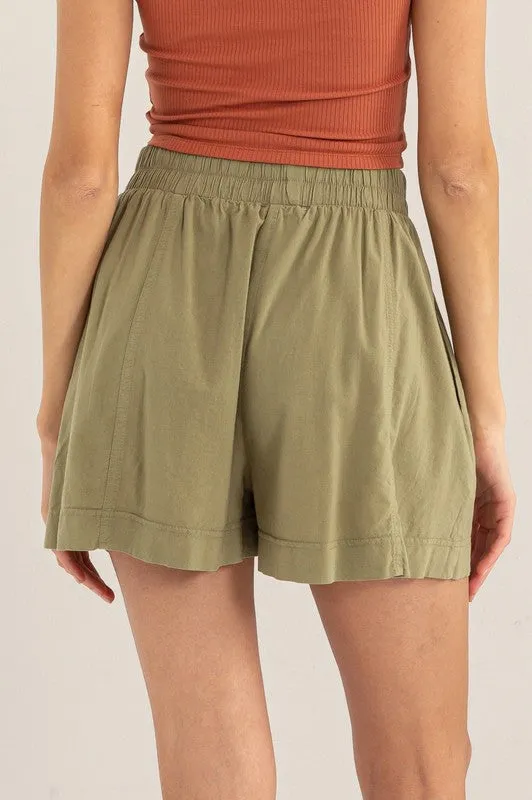 High Waist Relaxed Shorts