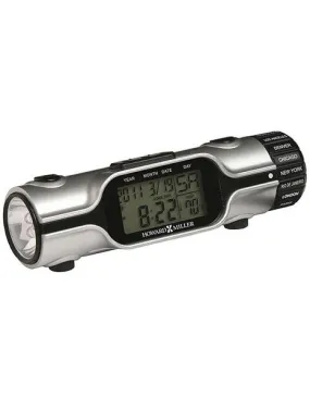 Howard Miller Illuminated World Time Flashlight Clock - Adjusts for DST