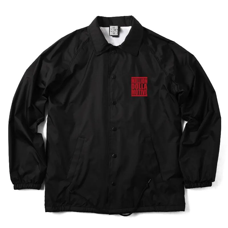 Hustle Stronger - Black Coaches Jacket